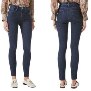 FRAME Le One Skinny Jeans Keller Wash Size 2 (Fits 29–34) Mid Rise Stretch Blue